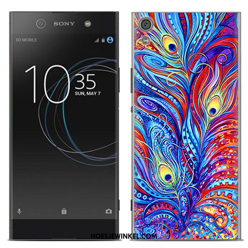 Sony Xperia Xa Hoesje Blauw Geschilderd Nieuw, Sony Xperia Xa Hoesje Scheppend Zacht