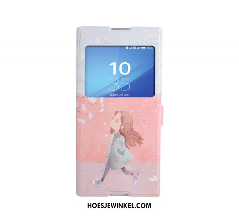 Sony Xperia Xa1 Hoesje Spotprent Hoes Ondersteuning, Sony Xperia Xa1 Hoesje Mobiele Telefoon Anti-fall