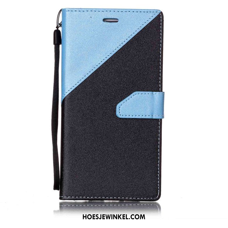 Sony Xperia Xa1 Plus Hoesje Bescherming Folio Leren Etui, Sony Xperia Xa1 Plus Hoesje Mobiele Telefoon Hanger