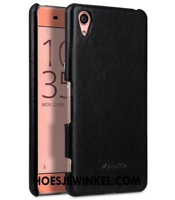 Sony Xperia Xa1 Plus Hoesje Echt Leer Mobiele Telefoon Bescherming, Sony Xperia Xa1 Plus Hoesje Hoes Leren Etui