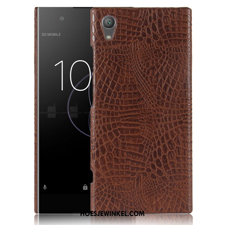 Sony Xperia Xa1 Plus Hoesje Krokodil Bescherming Hoes, Sony Xperia Xa1 Plus Hoesje Mobiele Telefoon Hard