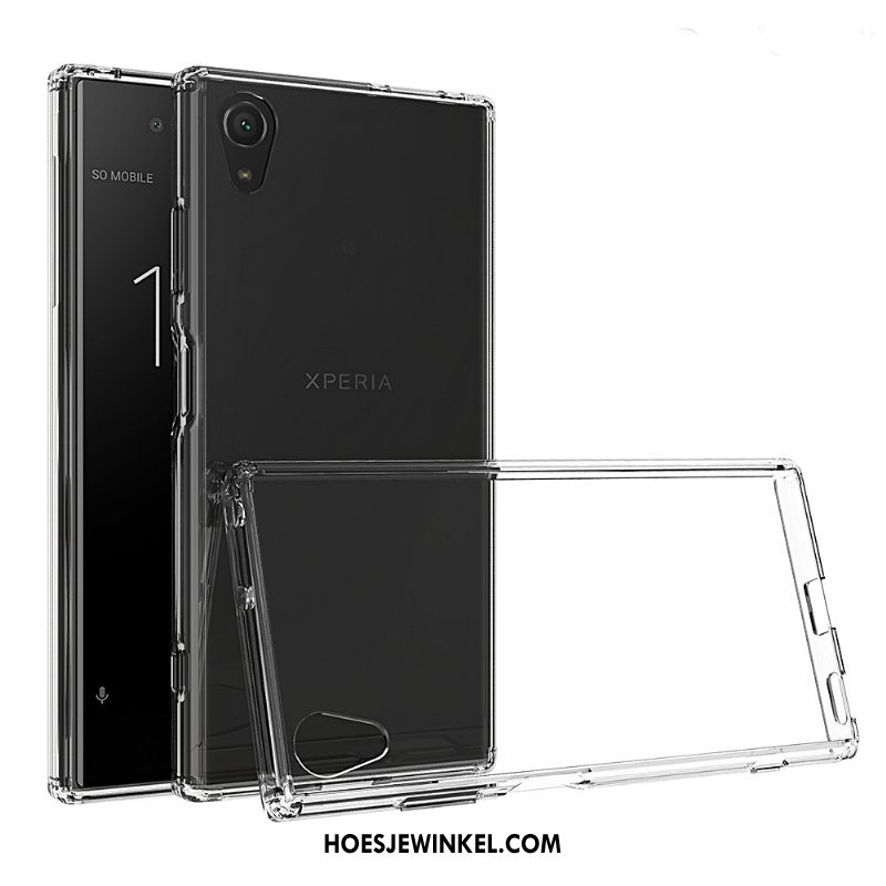 Sony Xperia Xa1 Plus Hoesje Mobiele Telefoon Doorzichtig Groen, Sony Xperia Xa1 Plus Hoesje Persoonlijk Anti-fall