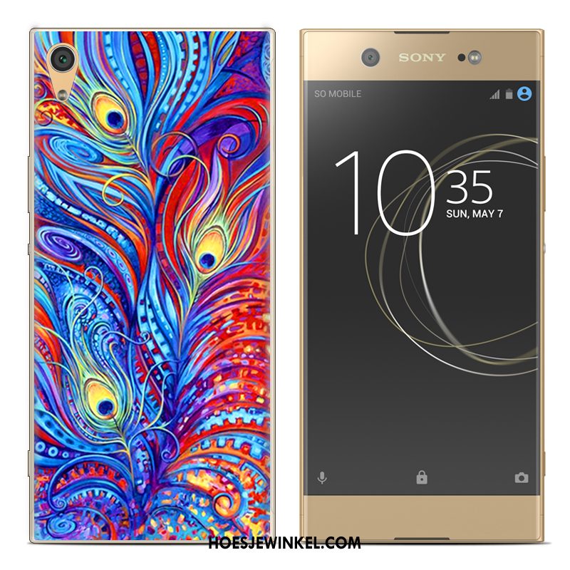 Sony Xperia Xa1 Plus Hoesje Zacht Blauw Hoes, Sony Xperia Xa1 Plus Hoesje Mobiele Telefoon Siliconen