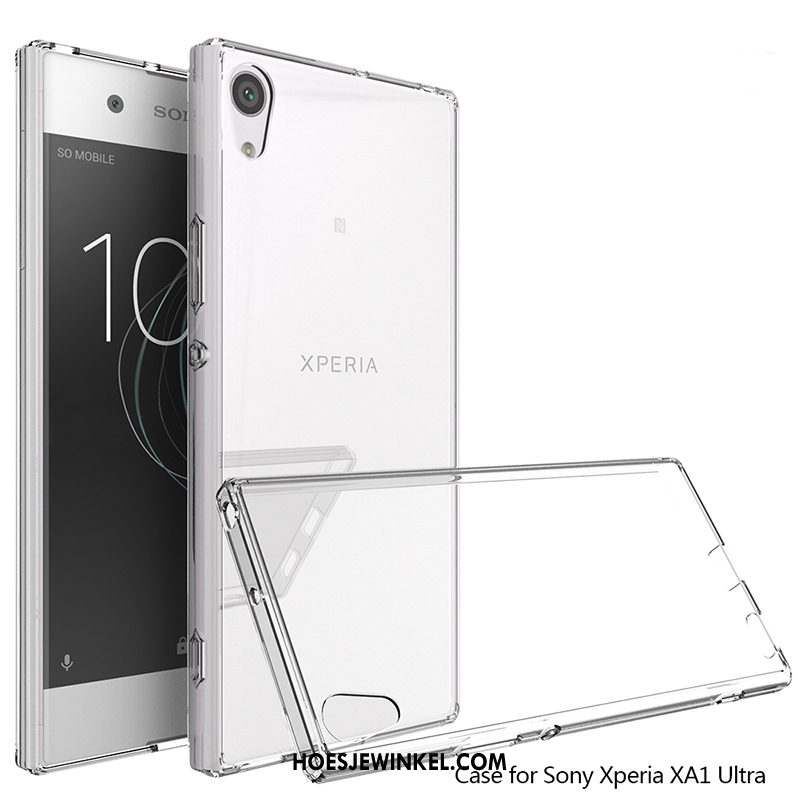 Sony Xperia Xa1 Ultra Hoesje Doorzichtig Hard Zacht, Sony Xperia Xa1 Ultra Hoesje Bescherming Zwart