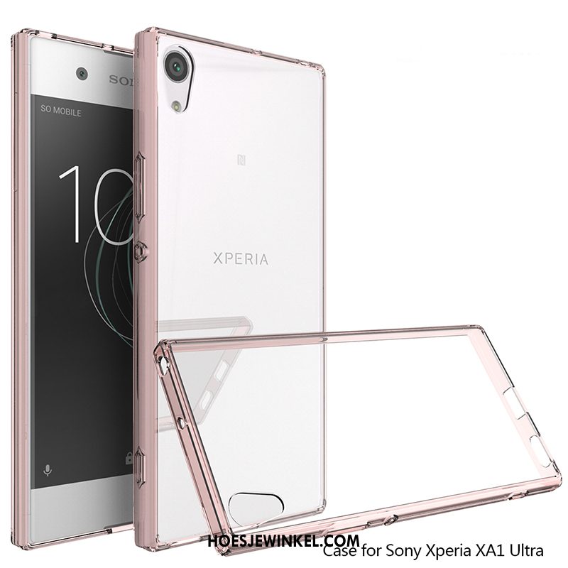 Sony Xperia Xa1 Ultra Hoesje Doorzichtig Hard Zacht, Sony Xperia Xa1 Ultra Hoesje Bescherming Zwart