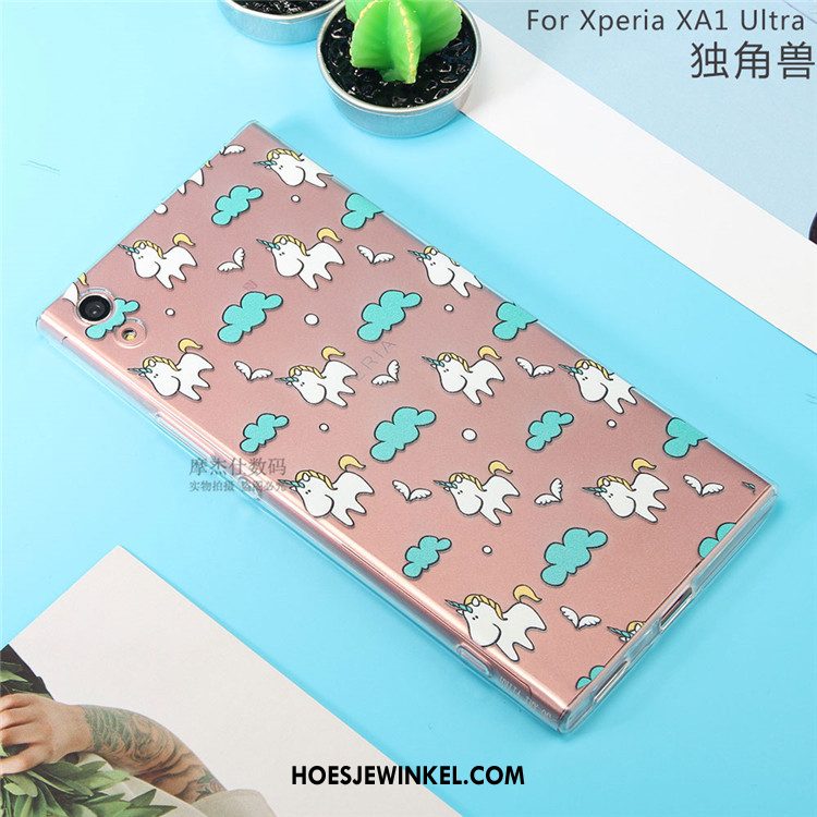 Sony Xperia Xa1 Ultra Hoesje Doorzichtig Mini Zacht, Sony Xperia Xa1 Ultra Hoesje Bescherming Spotprent