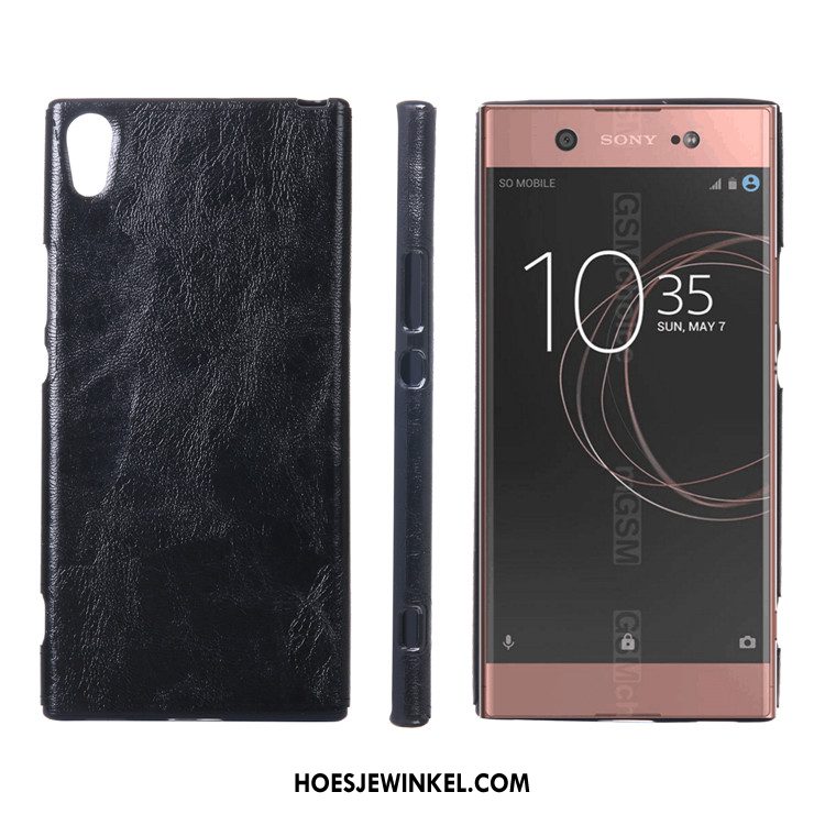 Sony Xperia Xa1 Ultra Hoesje Geel Bescherming Leer, Sony Xperia Xa1 Ultra Hoesje Mobiele Telefoon Zacht