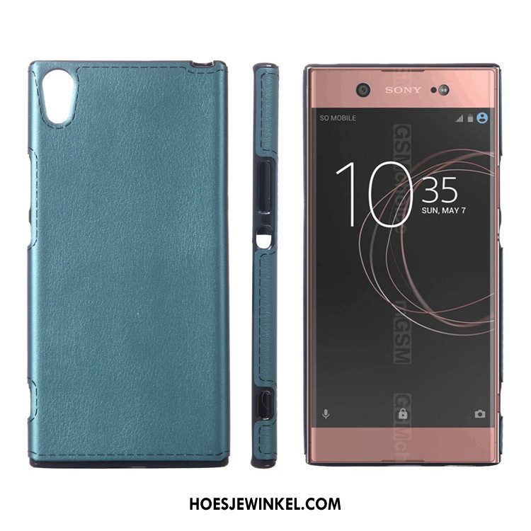 Sony Xperia Xa1 Ultra Hoesje Geel Bescherming Leer, Sony Xperia Xa1 Ultra Hoesje Mobiele Telefoon Zacht