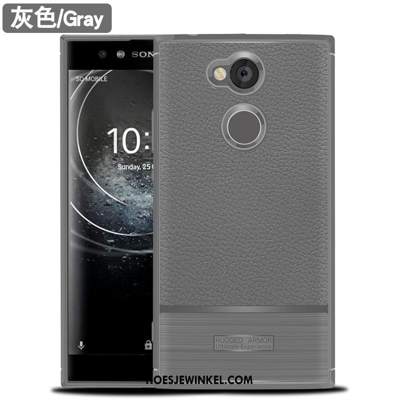 Sony Xperia Xa2 Hoesje All Inclusive Zwart Anti-fall, Sony Xperia Xa2 Hoesje Hoes Zacht