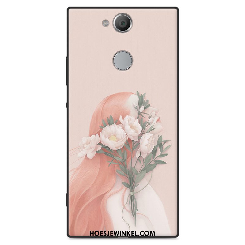 Sony Xperia Xa2 Plus Hoesje Anti-fall Wit Siliconen, Sony Xperia Xa2 Plus Hoesje Hoes Zacht