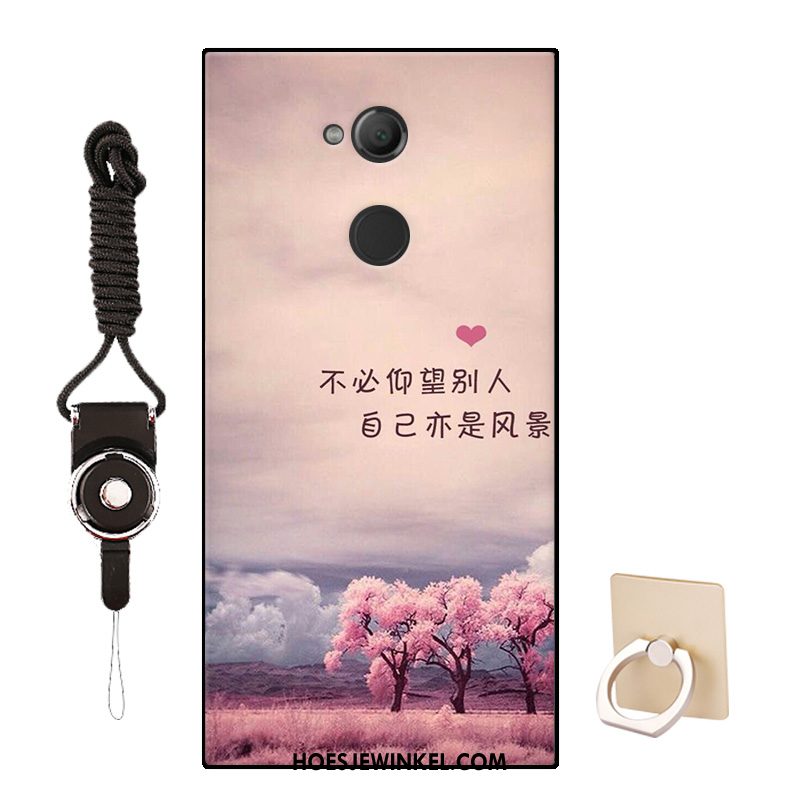 Sony Xperia Xa2 Plus Hoesje Zwart Zacht Patroon, Sony Xperia Xa2 Plus Hoesje Pas Mobiele Telefoon