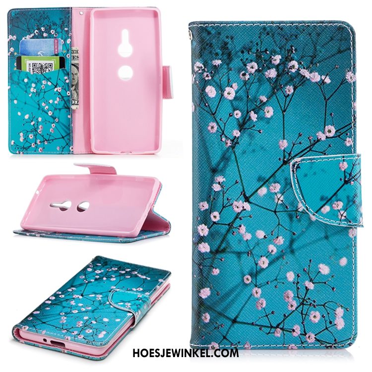 Sony Xperia Xa2 Ultra Hoesje Anti-fall Hoes Blauw, Sony Xperia Xa2 Ultra Hoesje Bescherming Zacht