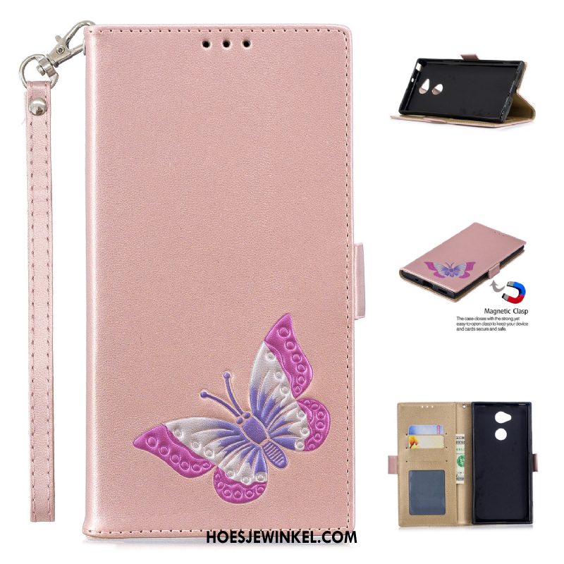 Sony Xperia Xa2 Ultra Hoesje Leren Etui Folio Bescherming, Sony Xperia Xa2 Ultra Hoesje All Inclusive Mobiele Telefoon