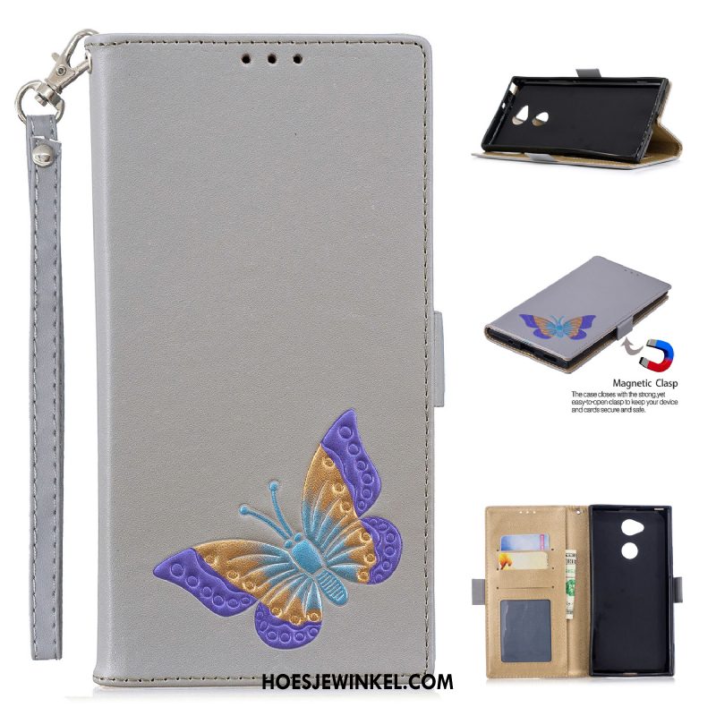 Sony Xperia Xa2 Ultra Hoesje Leren Etui Folio Bescherming, Sony Xperia Xa2 Ultra Hoesje All Inclusive Mobiele Telefoon