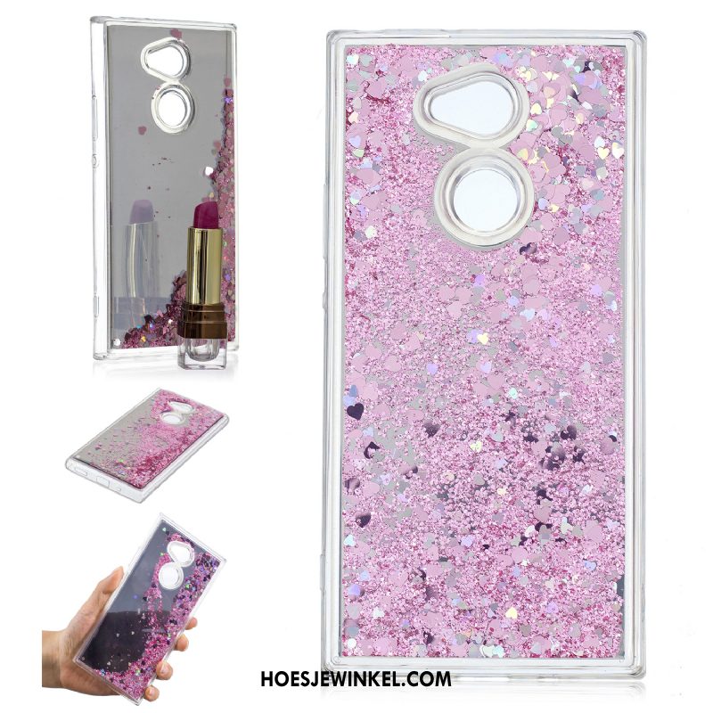 Sony Xperia Xa2 Ultra Hoesje Zacht Plating Mobiele Telefoon, Sony Xperia Xa2 Ultra Hoesje Roze Trend