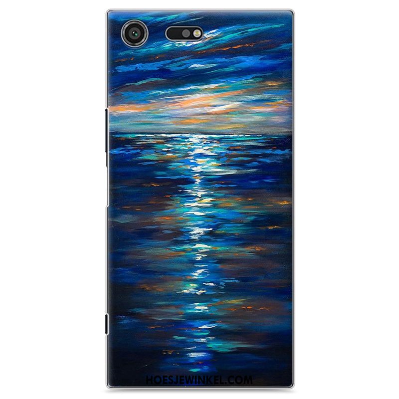 Sony Xperia Xz Premium Hoesje Hoes Geschilderd Roze, Sony Xperia Xz Premium Hoesje Kunst Spotprent