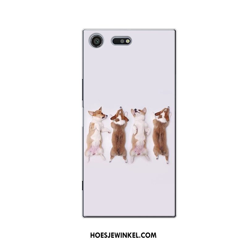 Sony Xperia Xz Premium Hoesje Hoes Hond Mobiele Telefoon, Sony Xperia Xz Premium Hoesje Spotprent Bescherming