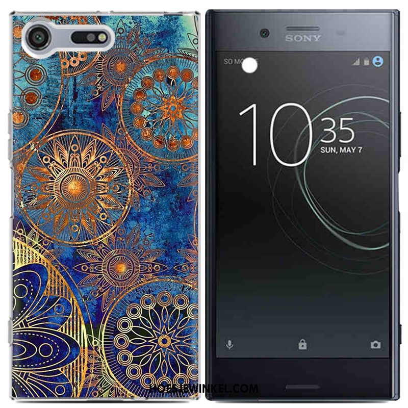 Sony Xperia Xz Premium Hoesje Scheppend Geschilderd Siliconenhoesje, Sony Xperia Xz Premium Hoesje Zwart Mobiele Telefoon Beige