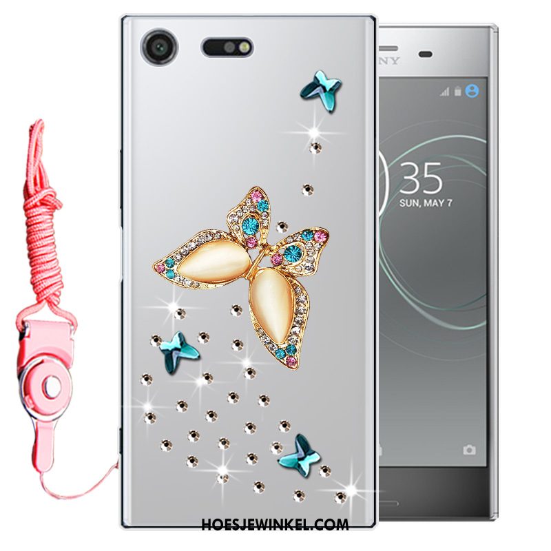 Sony Xperia Xz1 Compact Hoesje Bescherming Anti-fall Mobiele Telefoon, Sony Xperia Xz1 Compact Hoesje Roze Zacht