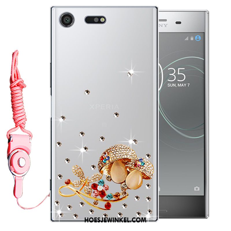 Sony Xperia Xz1 Compact Hoesje Bescherming Anti-fall Mobiele Telefoon, Sony Xperia Xz1 Compact Hoesje Roze Zacht