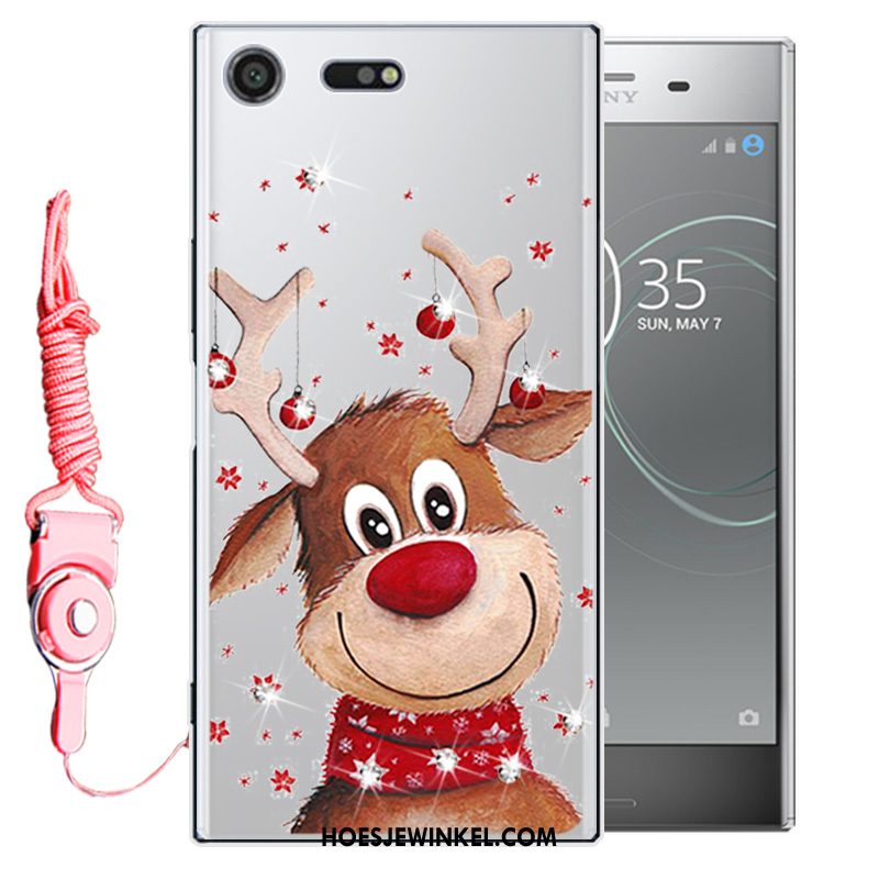 Sony Xperia Xz1 Compact Hoesje Bescherming Anti-fall Mobiele Telefoon, Sony Xperia Xz1 Compact Hoesje Roze Zacht