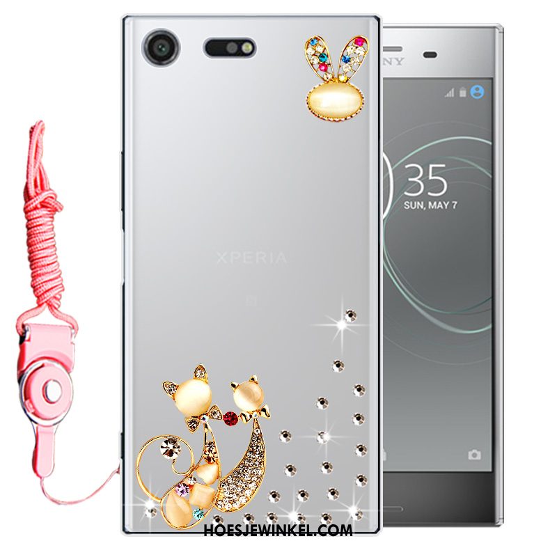 Sony Xperia Xz1 Compact Hoesje Bescherming Anti-fall Mobiele Telefoon, Sony Xperia Xz1 Compact Hoesje Roze Zacht