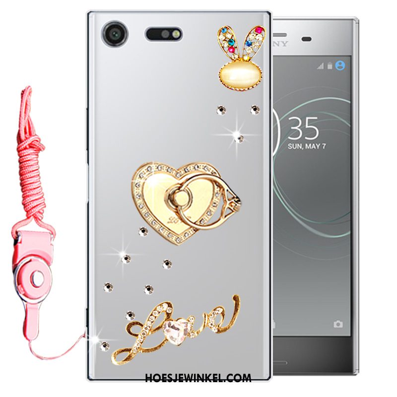 Sony Xperia Xz1 Compact Hoesje Bescherming Anti-fall Mobiele Telefoon, Sony Xperia Xz1 Compact Hoesje Roze Zacht