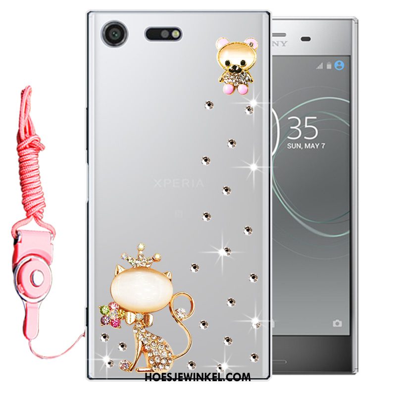 Sony Xperia Xz1 Compact Hoesje Bescherming Anti-fall Mobiele Telefoon, Sony Xperia Xz1 Compact Hoesje Roze Zacht