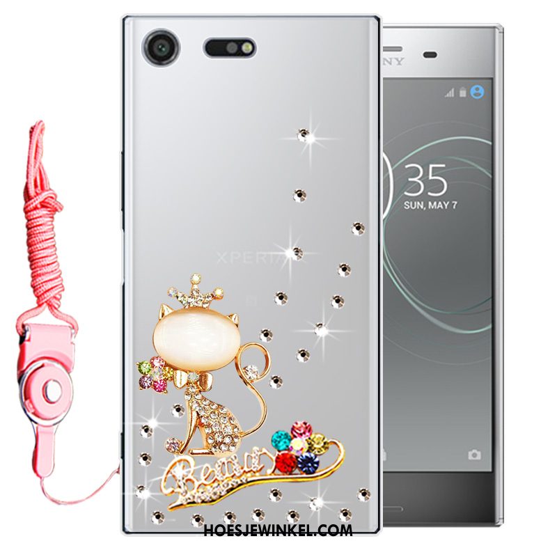 Sony Xperia Xz1 Compact Hoesje Bescherming Anti-fall Mobiele Telefoon, Sony Xperia Xz1 Compact Hoesje Roze Zacht