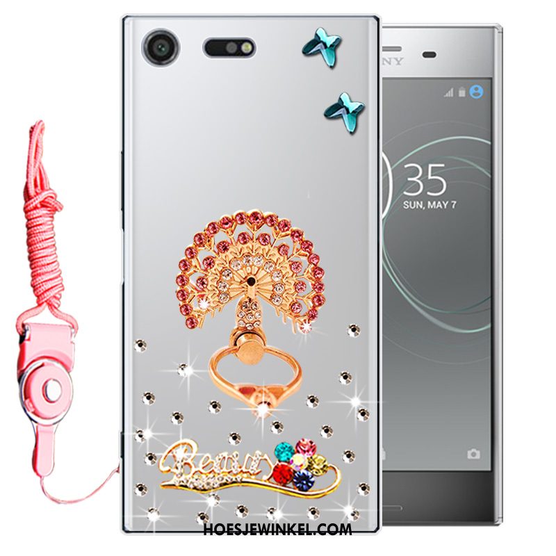 Sony Xperia Xz1 Compact Hoesje Bescherming Anti-fall Mobiele Telefoon, Sony Xperia Xz1 Compact Hoesje Roze Zacht