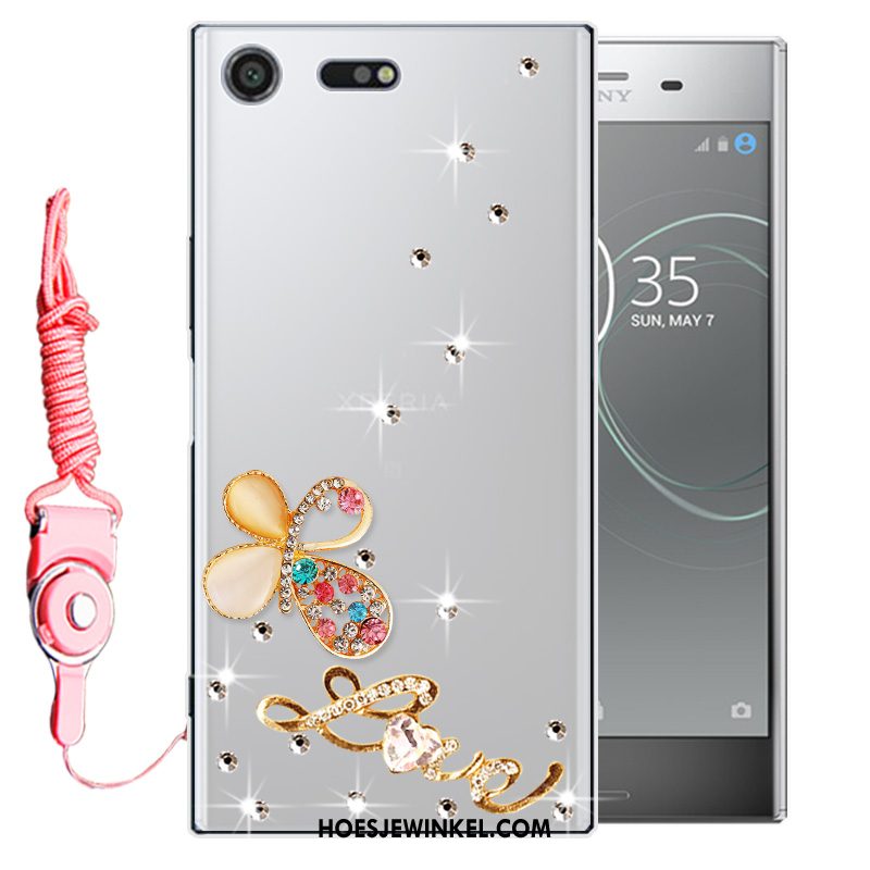 Sony Xperia Xz1 Compact Hoesje Bescherming Anti-fall Mobiele Telefoon, Sony Xperia Xz1 Compact Hoesje Roze Zacht