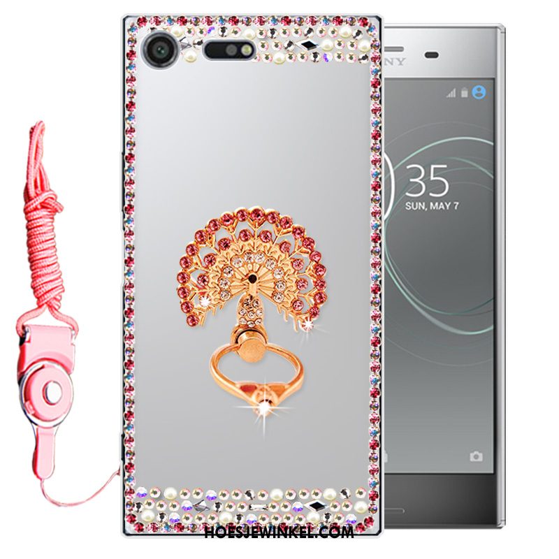 Sony Xperia Xz1 Compact Hoesje Bescherming Anti-fall Mobiele Telefoon, Sony Xperia Xz1 Compact Hoesje Roze Zacht