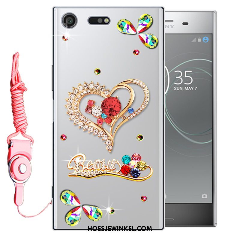 Sony Xperia Xz1 Compact Hoesje Bescherming Anti-fall Mobiele Telefoon, Sony Xperia Xz1 Compact Hoesje Roze Zacht