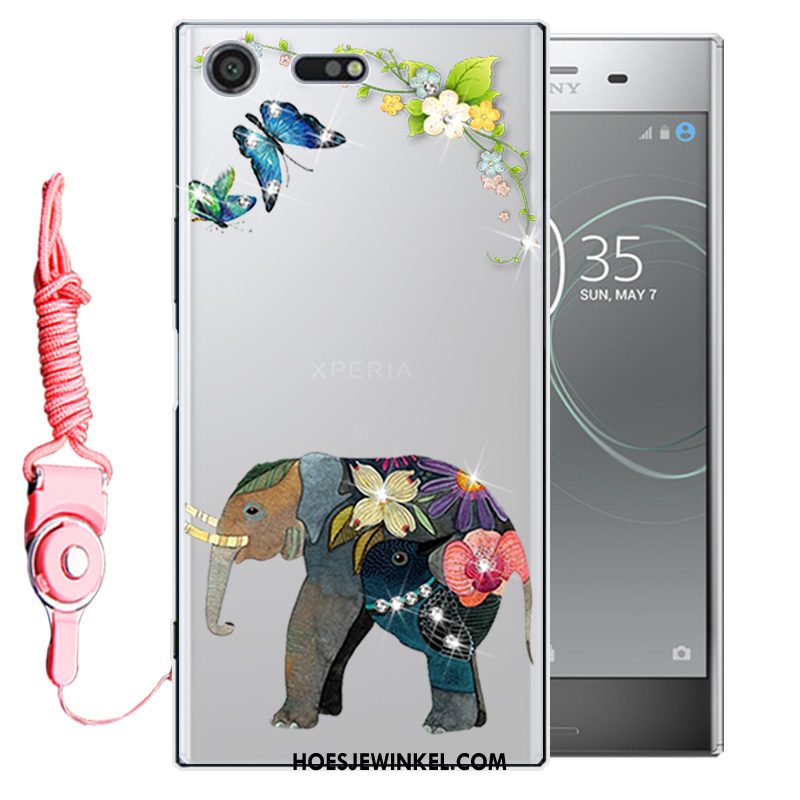 Sony Xperia Xz1 Compact Hoesje Bescherming Anti-fall Mobiele Telefoon, Sony Xperia Xz1 Compact Hoesje Roze Zacht