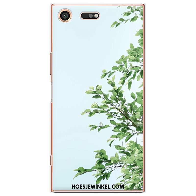 Sony Xperia Xz1 Compact Hoesje Hoes Blauw Chinese Stijl, Sony Xperia Xz1 Compact Hoesje Mobiele Telefoon Bescherming