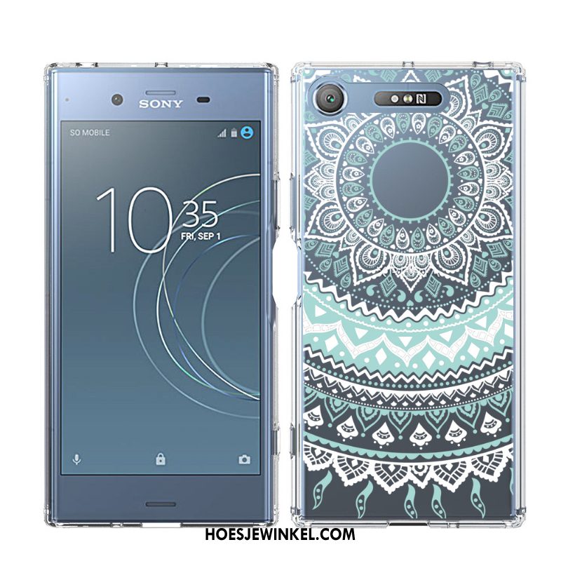 Sony Xperia Xz1 Hoesje Anti-fall Zijde Omlijsting, Sony Xperia Xz1 Hoesje Geschilderd Bedrukt