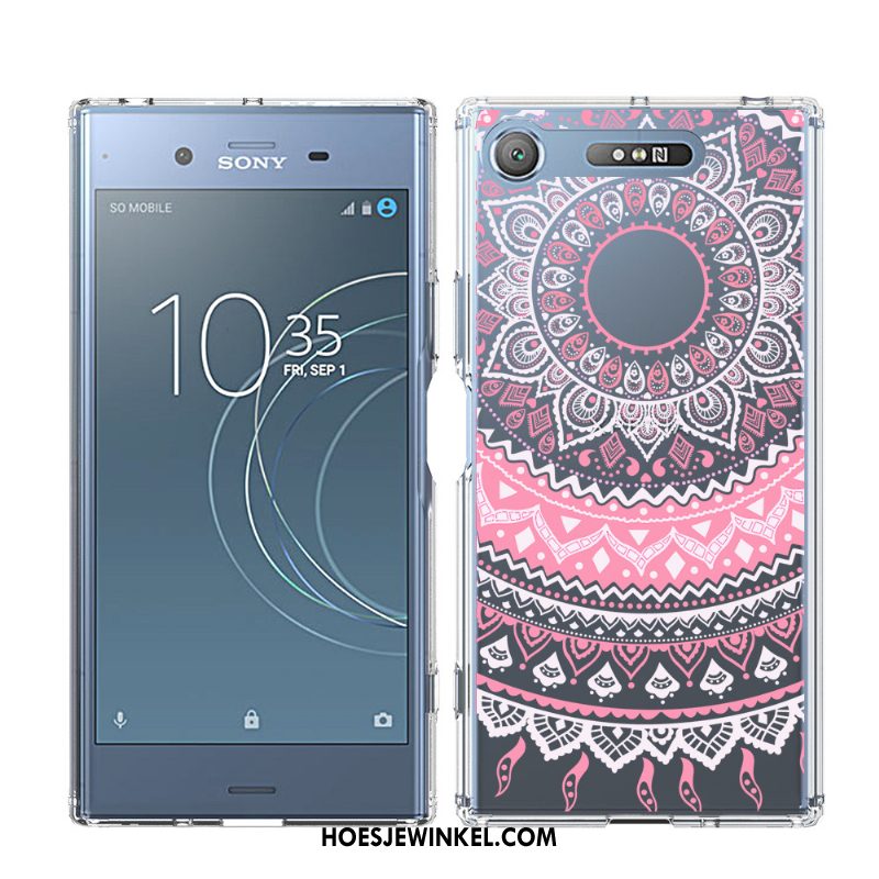 Sony Xperia Xz1 Hoesje Anti-fall Zijde Omlijsting, Sony Xperia Xz1 Hoesje Geschilderd Bedrukt