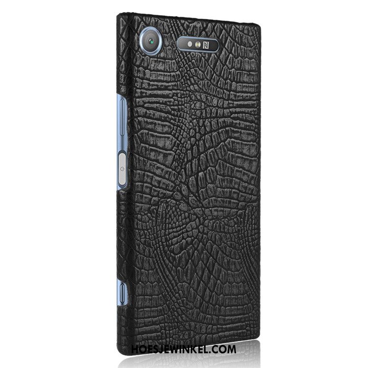 Sony Xperia Xz1 Hoesje Hoes Hard Leer, Sony Xperia Xz1 Hoesje Mobiele Telefoon Vintage Braun