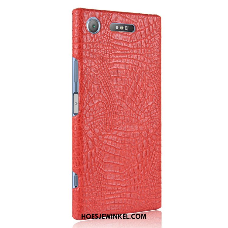 Sony Xperia Xz1 Hoesje Hoes Hard Leer, Sony Xperia Xz1 Hoesje Mobiele Telefoon Vintage Braun