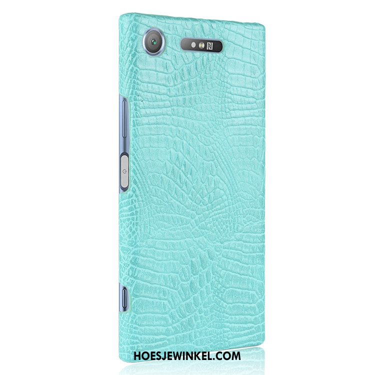 Sony Xperia Xz1 Hoesje Hoes Hard Leer, Sony Xperia Xz1 Hoesje Mobiele Telefoon Vintage Braun