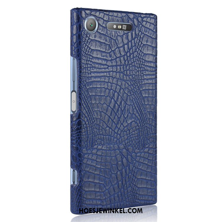 Sony Xperia Xz1 Hoesje Hoes Hard Leer, Sony Xperia Xz1 Hoesje Mobiele Telefoon Vintage Braun