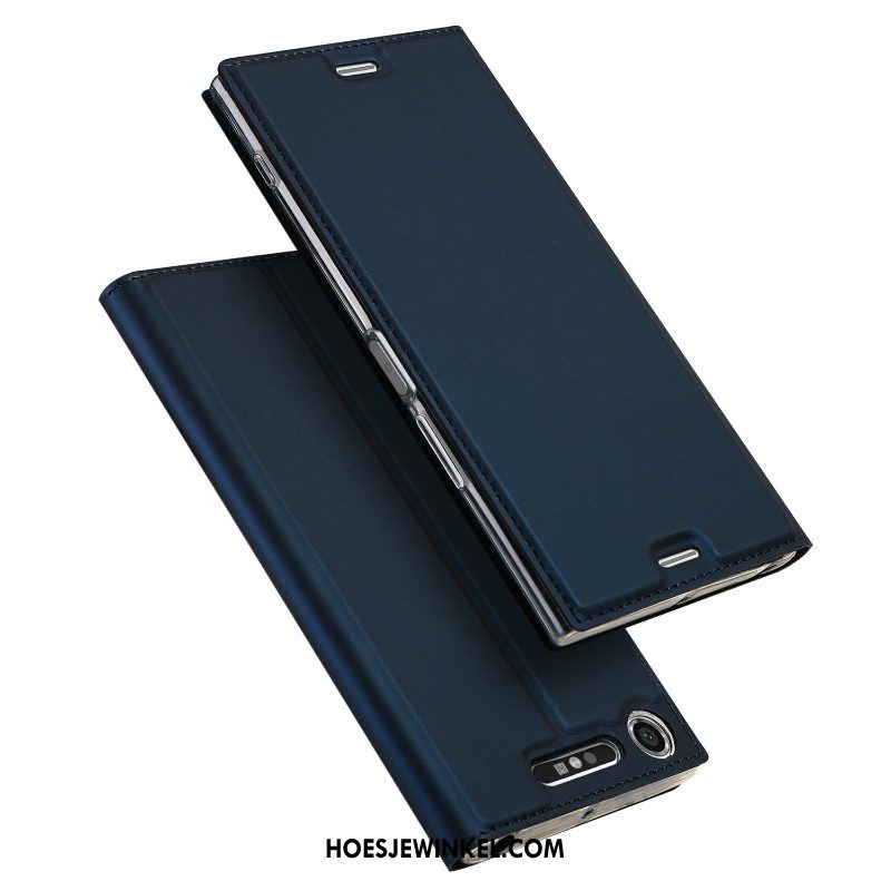 Sony Xperia Xz1 Hoesje Kaart Ondersteuning Folio, Sony Xperia Xz1 Hoesje Hoes Mobiele Telefoon