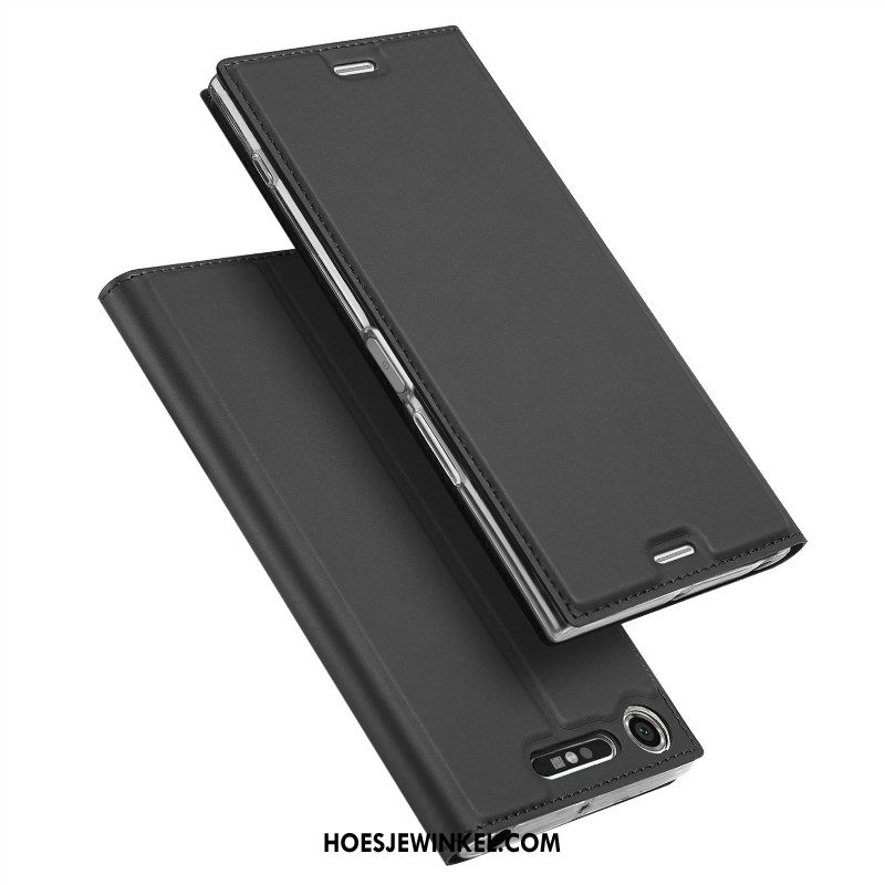 Sony Xperia Xz1 Hoesje Kaart Ondersteuning Folio, Sony Xperia Xz1 Hoesje Hoes Mobiele Telefoon