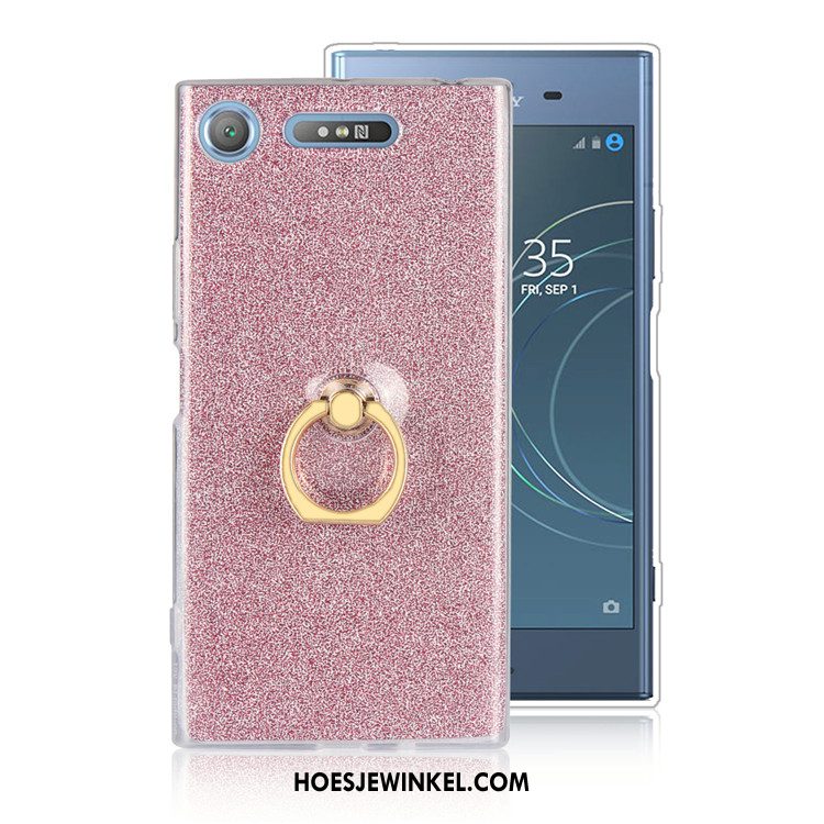 Sony Xperia Xz1 Hoesje Ring Anti-fall Bescherming, Sony Xperia Xz1 Hoesje Dun Zacht