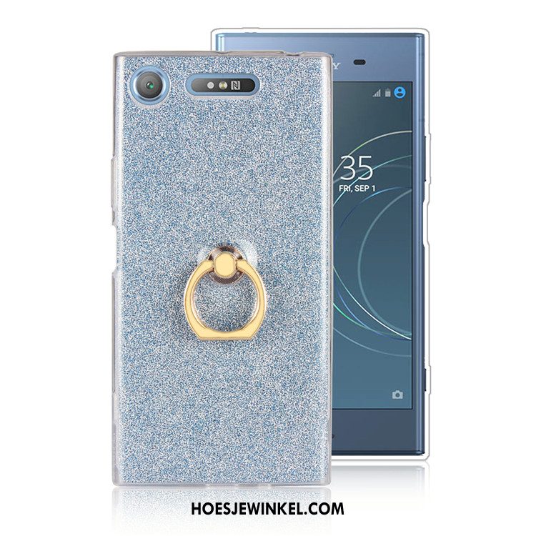 Sony Xperia Xz1 Hoesje Ring Anti-fall Bescherming, Sony Xperia Xz1 Hoesje Dun Zacht