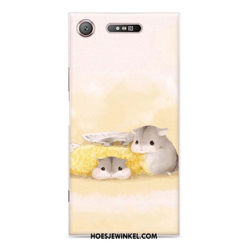 Sony Xperia Xz1 Hoesje Wit Mobiele Telefoon Bescherming, Sony Xperia Xz1 Hoesje Hoes Hard