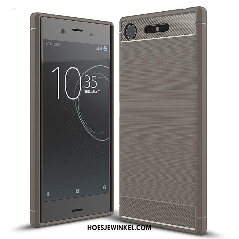 Sony Xperia Xz1 Hoesje Zacht Mobiele Telefoon Hoes, Sony Xperia Xz1 Hoesje Groen Siliconen