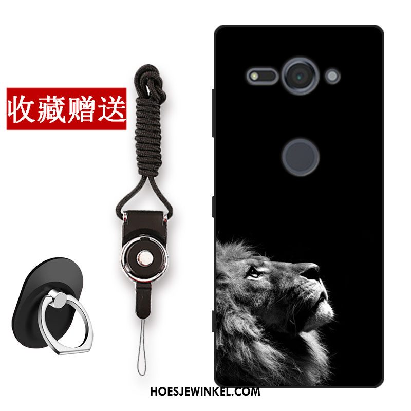 Sony Xperia Xz2 Compact Hoesje Mobiele Telefoon Bescherming Diepe Kleur, Sony Xperia Xz2 Compact Hoesje Eenvoudige Hoes