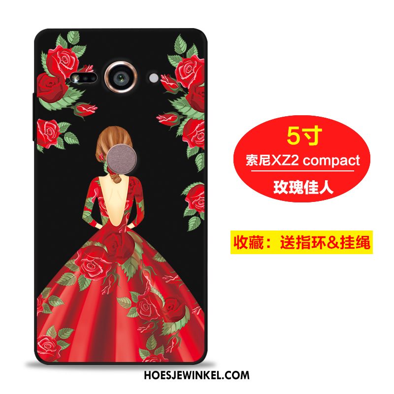 Sony Xperia Xz2 Compact Hoesje Siliconen Trend Bescherming, Sony Xperia Xz2 Compact Hoesje Scheppend Mobiele Telefoon