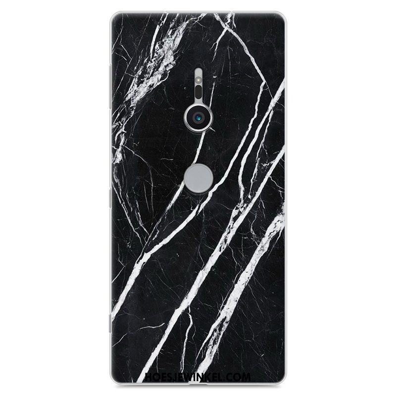 Sony Xperia Xz2 Hoesje Anti-fall Hoes Donkerblauw, Sony Xperia Xz2 Hoesje Geschilderd Mobiele Telefoon